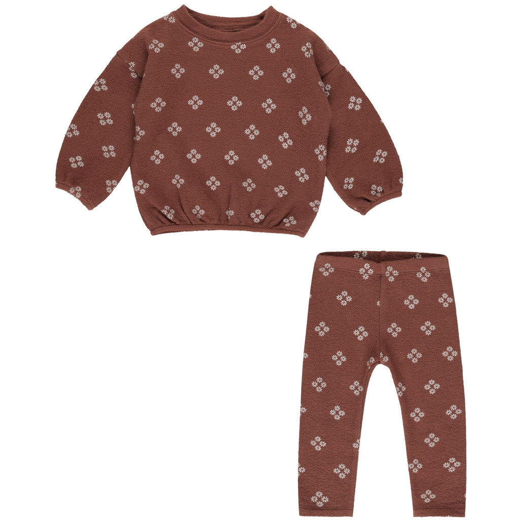 Rylee + Cru Spongey Knit Set - Posy