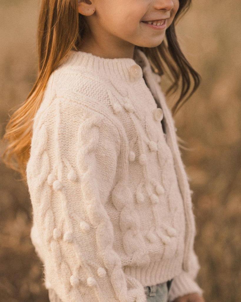 Rylee + Cru Bobble Cardigan - Shell