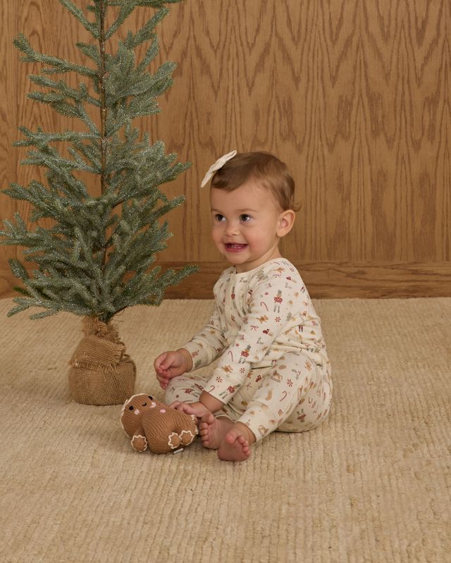 Rylee + Cru Organic Pajama Long John - Festive