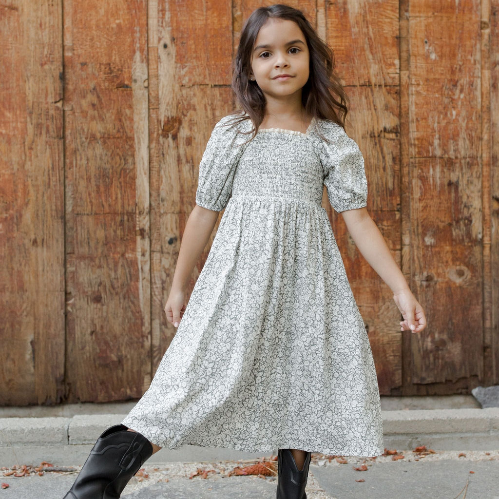 Rylee + Cru Della Dress - Green Meadow