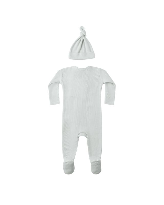 Quincy Mae Waffle Sleep Set - Ice Blue