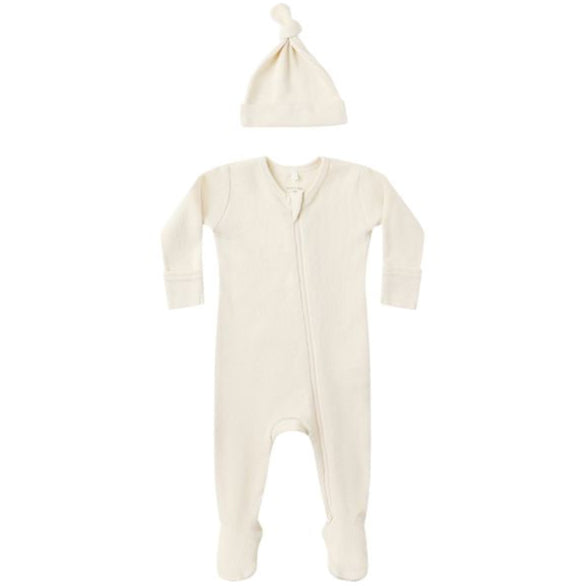 Quincy Mae Waffle Sleep Set - Natural