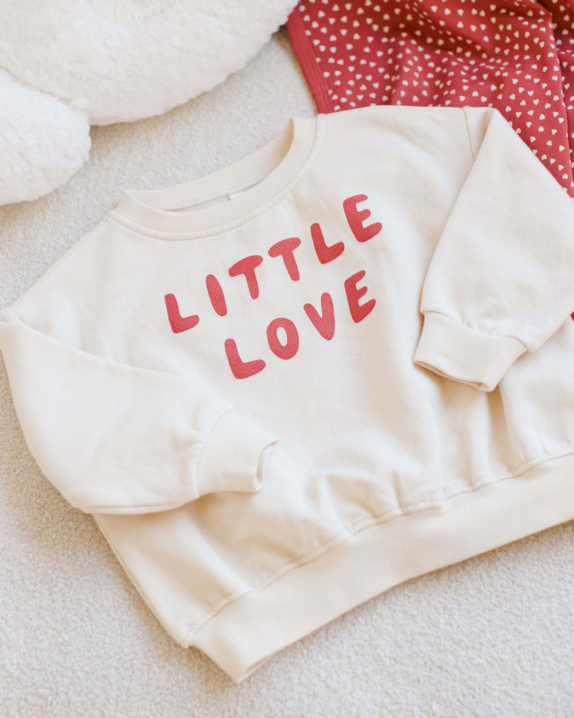 Quincy Mae Relaxed Fleece Sweatshirt - Little Love