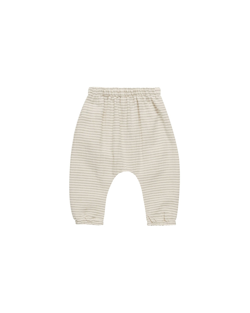 Quincy Mae Woven Pant - Basil Stripe