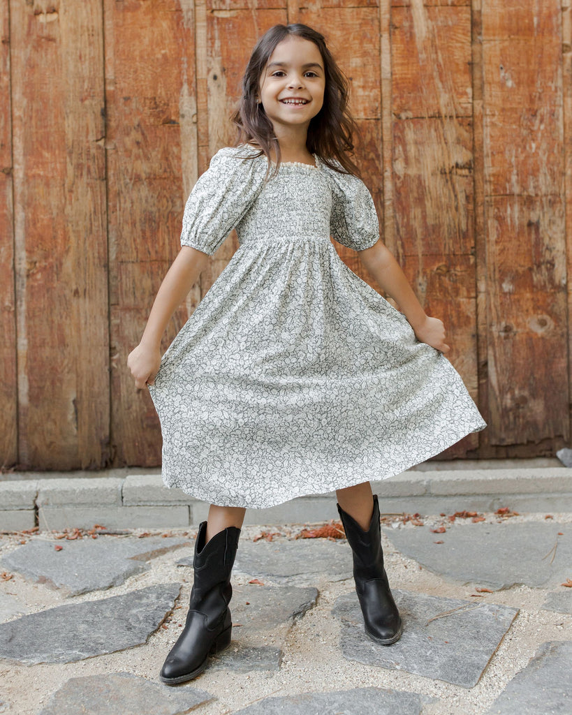 Rylee + Cru Della Dress - Green Meadow