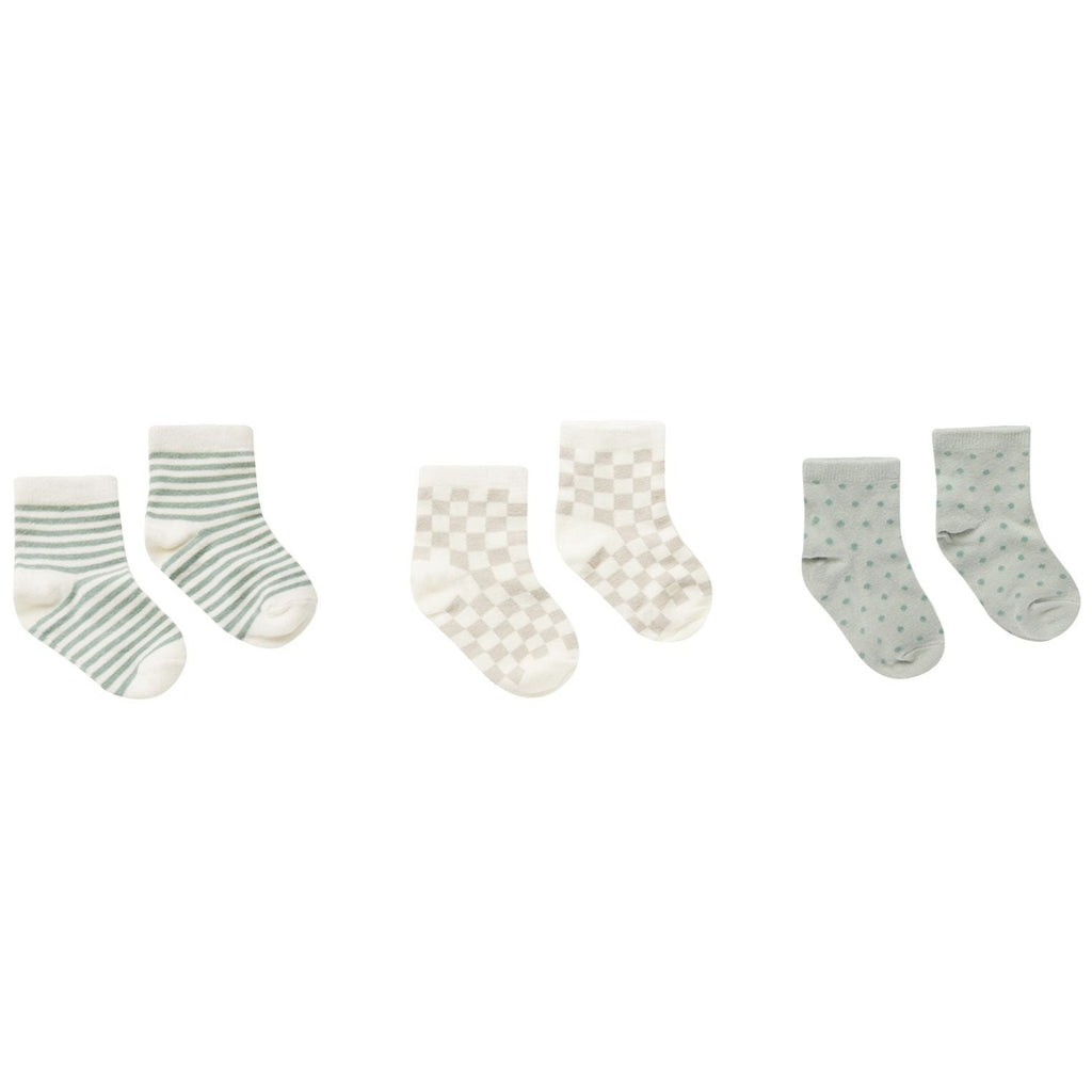 Rylee + Cru Printed Socks - Summer Stripe
