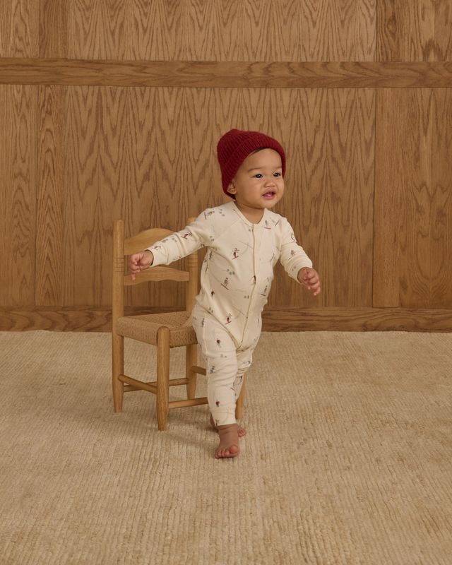 Rylee + Cru Organic Pajama Long John - Skiers