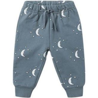 Quincy Mae Relaxed Fleece Sweatpant - Silver Moons