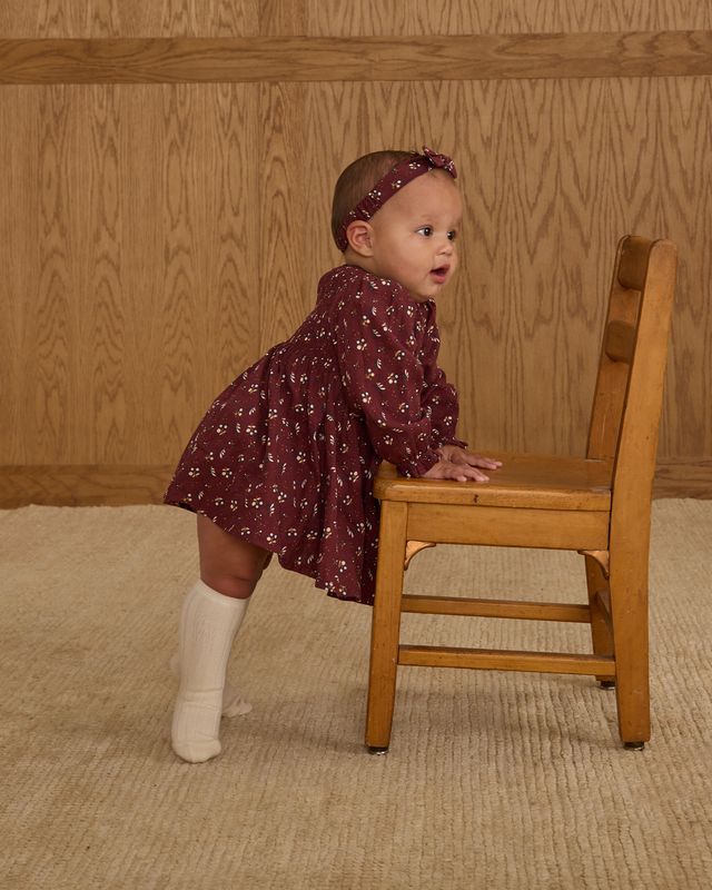 Rylee + Cru Baby Bow Headband - Harvest Berry