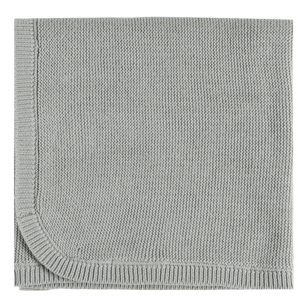 Quincy Mae Knit Baby Blanket - Dusty Blue