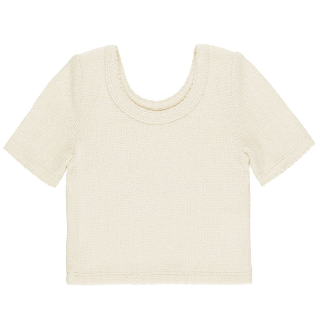 Rylee + Cru Scallop Tee - Natural