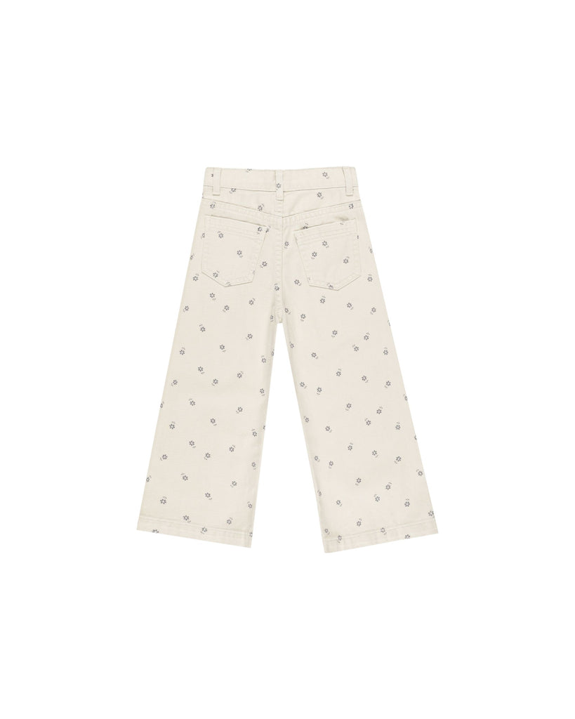 Rylee + Cru Knit Straight Leg Pant - Blue Daisy