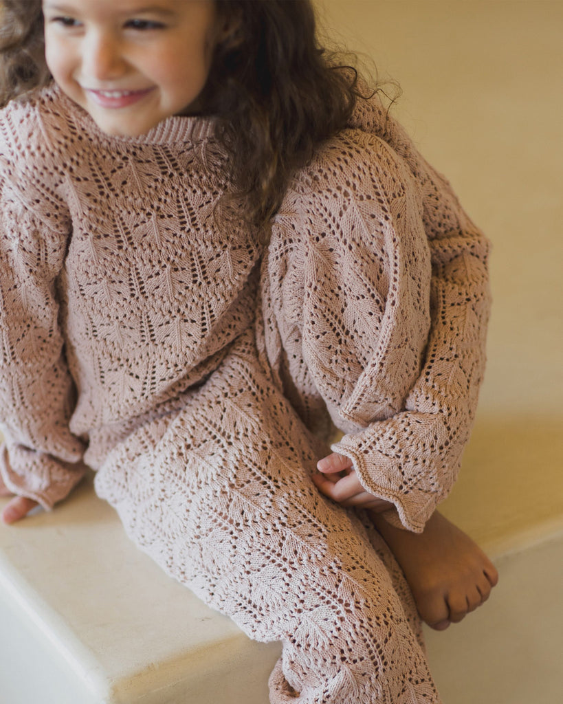 Rylee + Cru La Reina Sweater - Rose