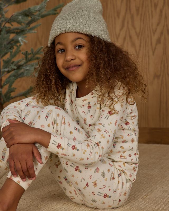 Rylee + Cru Organic Long Sleeve Pajama Set - Festive