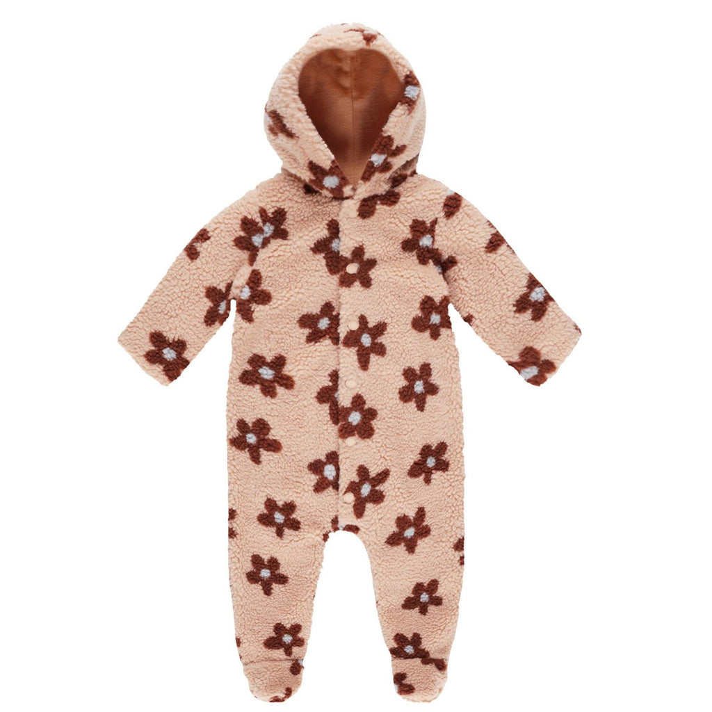 Rylee + Cru Fleece Jumpsuit - Pink Daisy