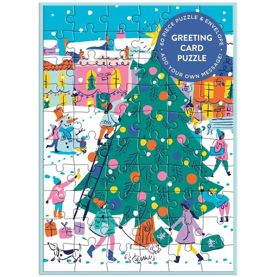Merry & Bright Greeting Card Puzzle