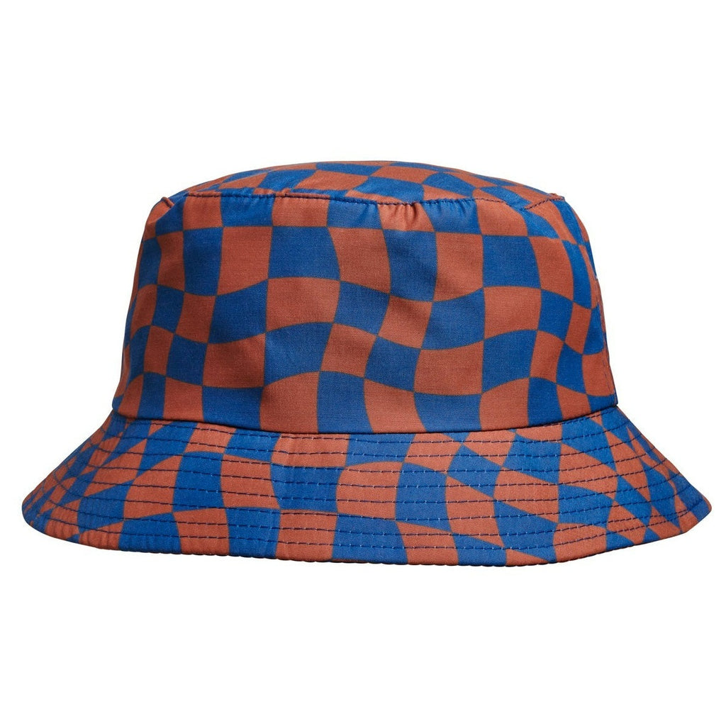 Wavy Navy Checks Bucket Hat