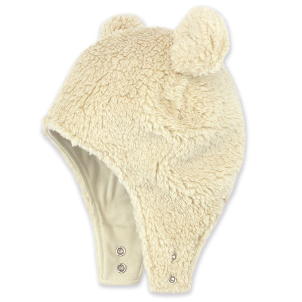 Furry Bear Hat - Oat