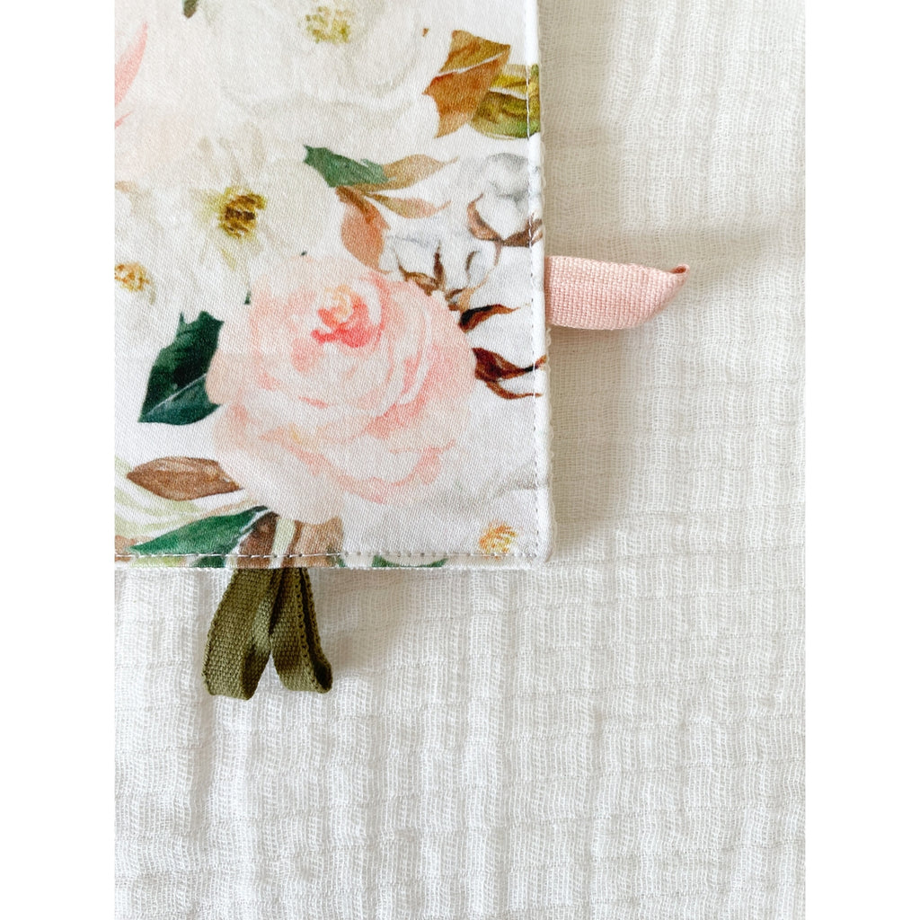 Organic Baby Goods - Organic Vintage Magnolia Floral Baby Lovey