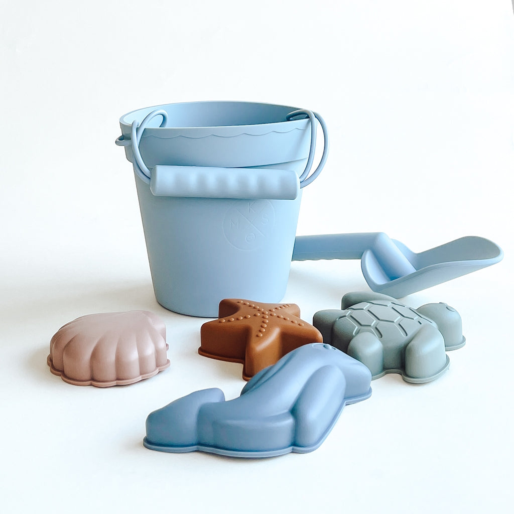 Silicone Sand Beach Toy Set - Blue
