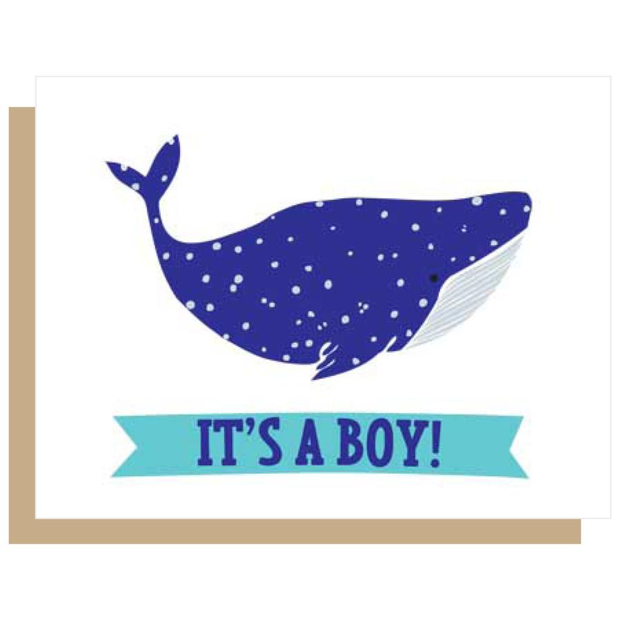 Gingiber - Boy Whale Card