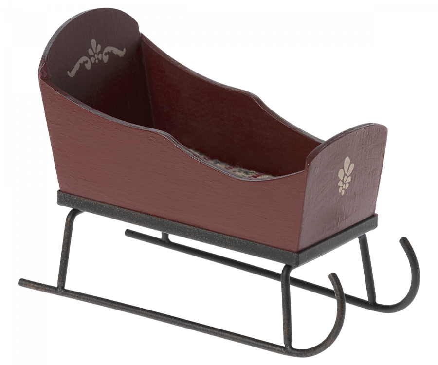 Maileg Mouse Sleigh - Red