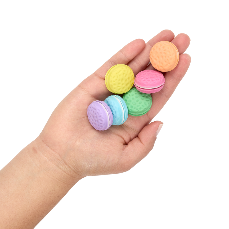 Ooly Scented Erasers Macarons Vanilla - Set of 6