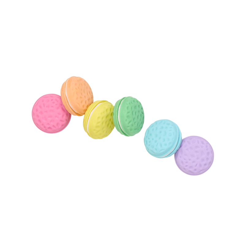 Ooly Scented Erasers Macarons Vanilla - Set of 6