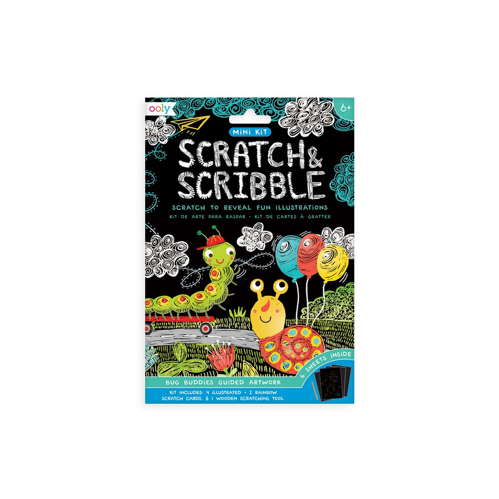 Ooly Mini Scratch & Scribble Art Kit - Bugs