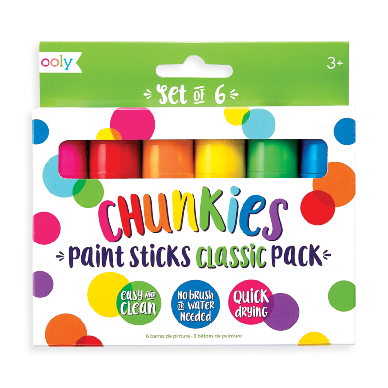 Ooly Chunkies Paint Sticks - Classic - set of 6