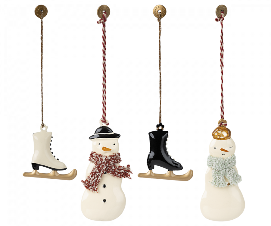 Maileg Winter Wonderland - Metal Ornament Set