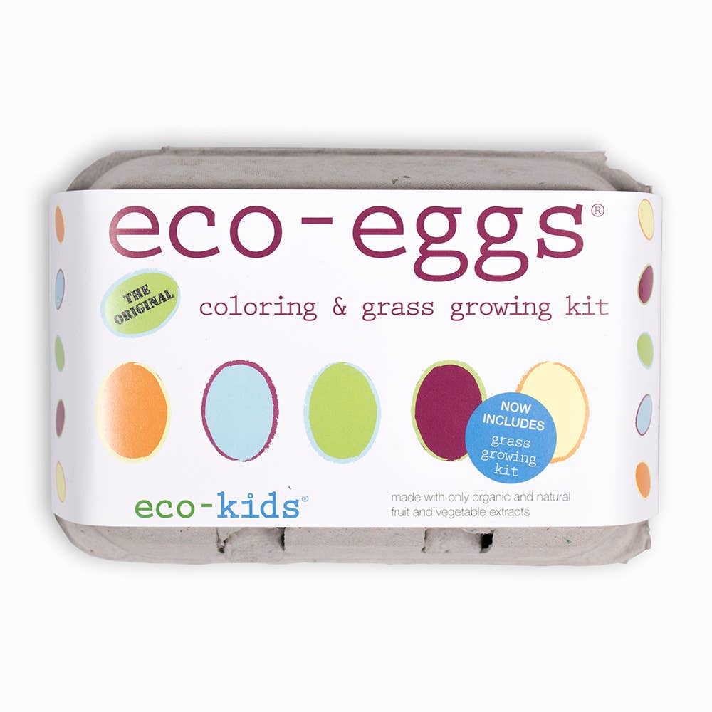 eco-kids - eco-eggs coloring & grass growing kit