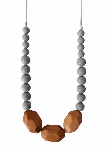 The Austin - Grey Teething Necklace