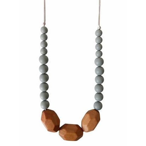 The Austin - Grey Teething Necklace