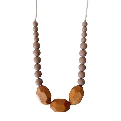 The Austin - Desert Taupe Teething Necklace