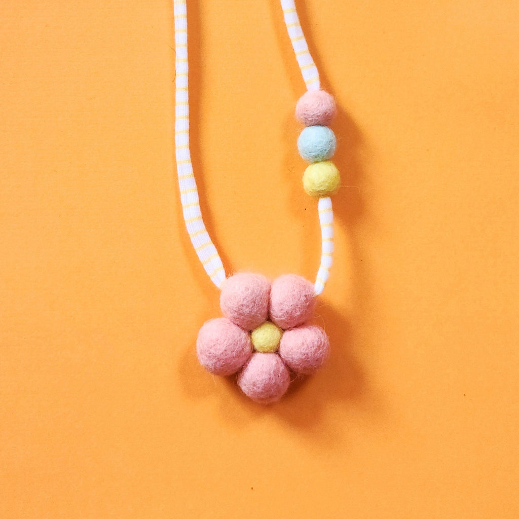 Flower Power Diffusing Woolie Necklace