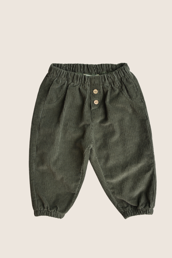 Cotton Corduroy Pants - Khaki
