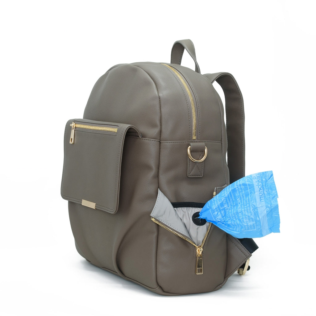 Pretty Pokets - Diaper Bag Backpack - Stone Gray