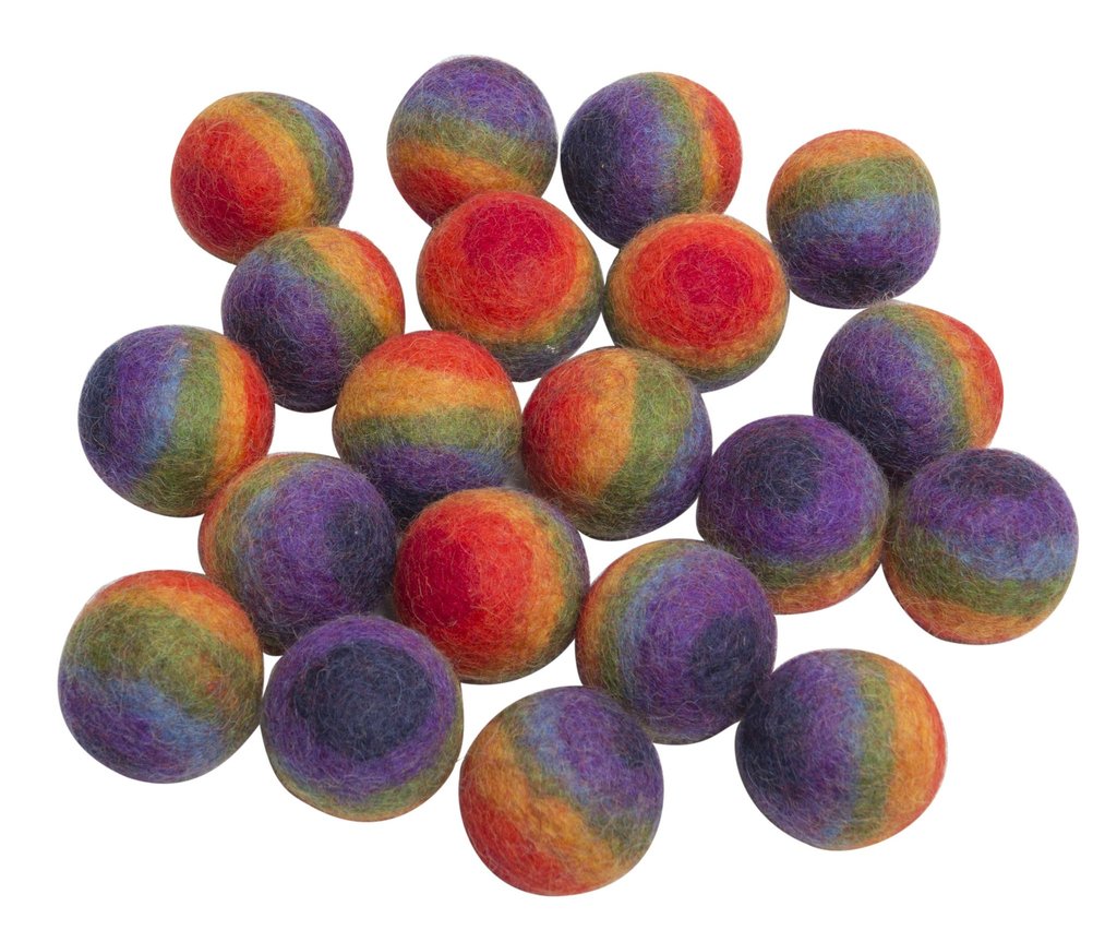 Papoose Rainbow Balls - 20pc