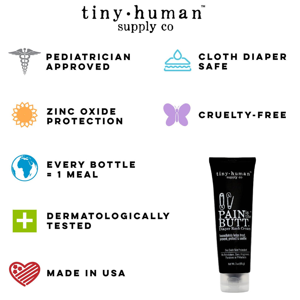 Tiny Human Supply Co. - Pain In The Butt™ Diaper Rash Cream 3oz