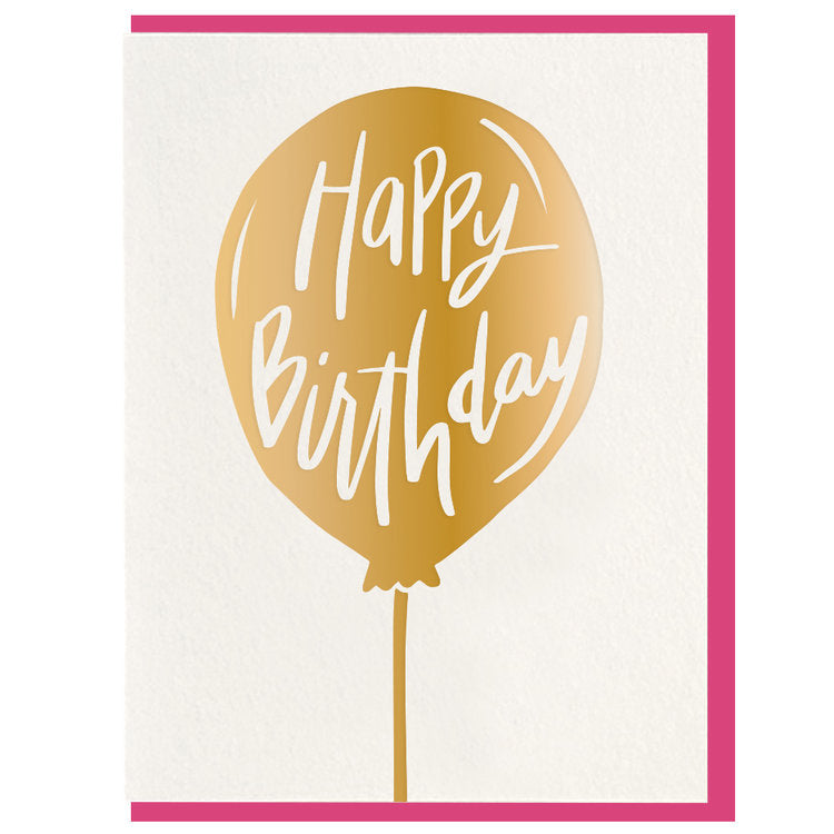 Dahlia Press - Balloon Birthday - Foil Card