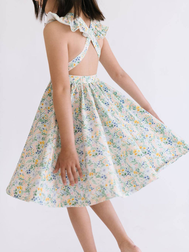 Rosita Dress in Bunny Garden