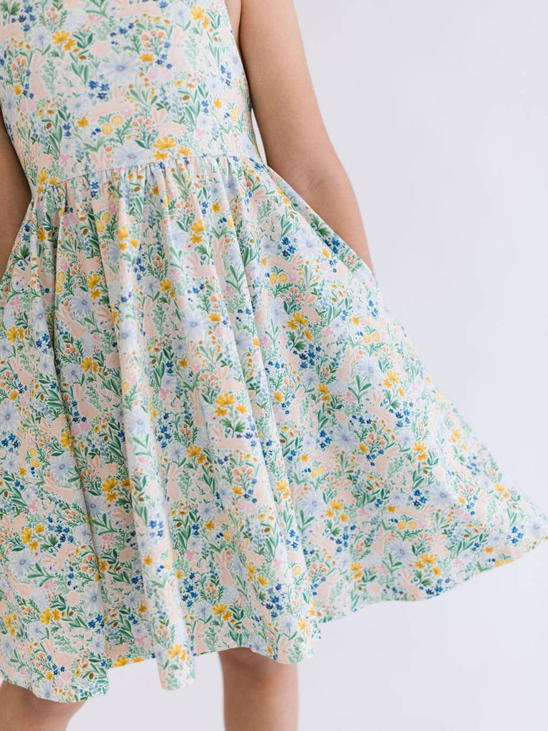 Rosita Dress in Bunny Garden