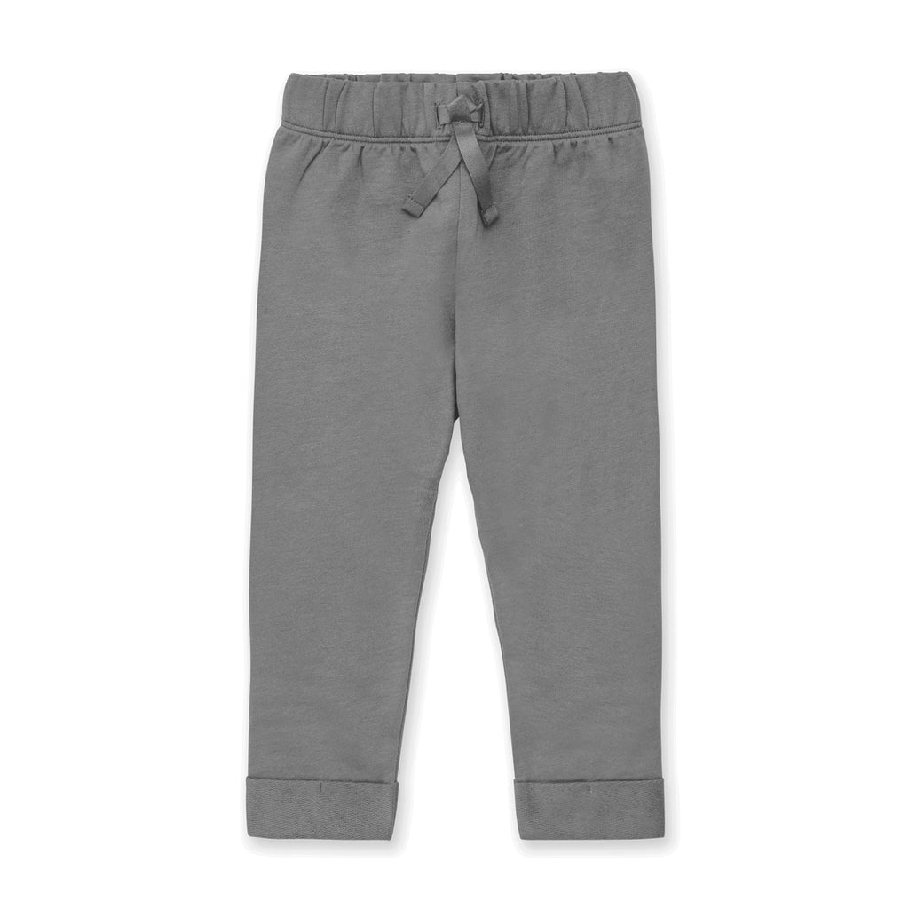French Terry Rollup Pant - Pewter