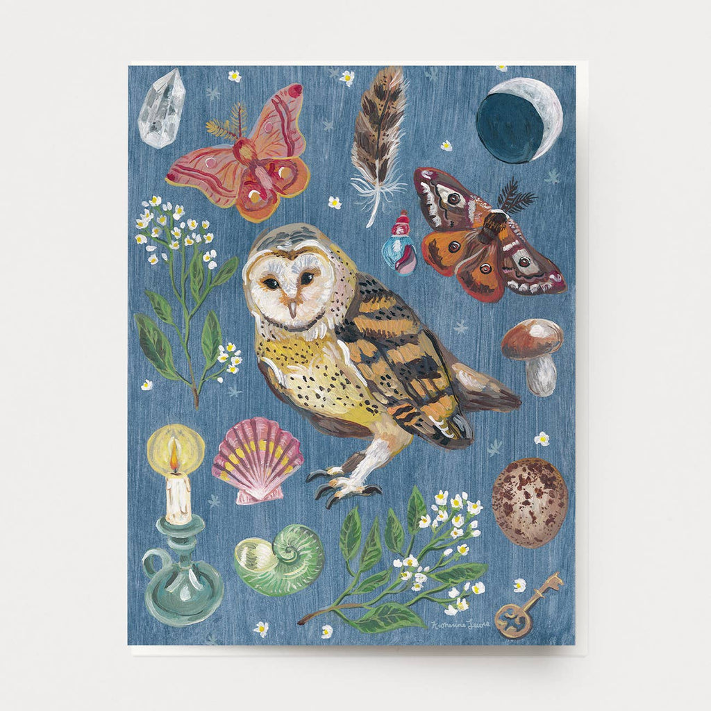 Ingrid Press Owl Night Card