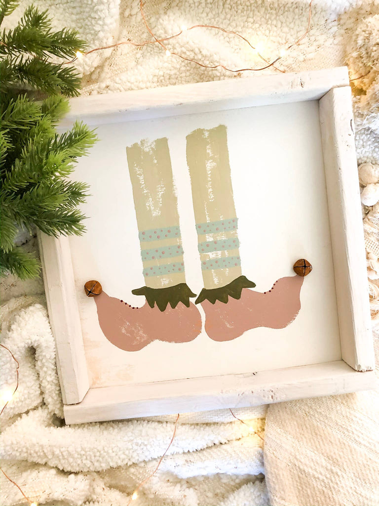 love, Holston - Elf Shoes - 12x12 Wooden Sign