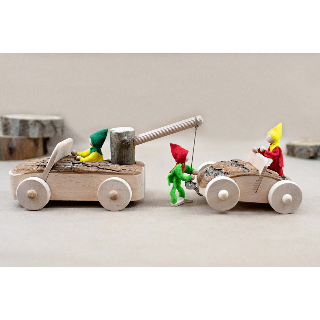 Magic Wood Tow Truck with Car
