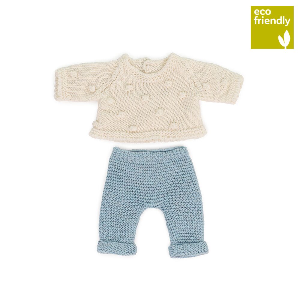 Miniland Knitted Doll Outfit 8¼” - Sweater + Trousers