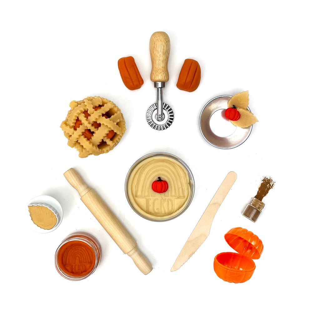 Fall Pumpkin Pie Sensory Play Dough Kit