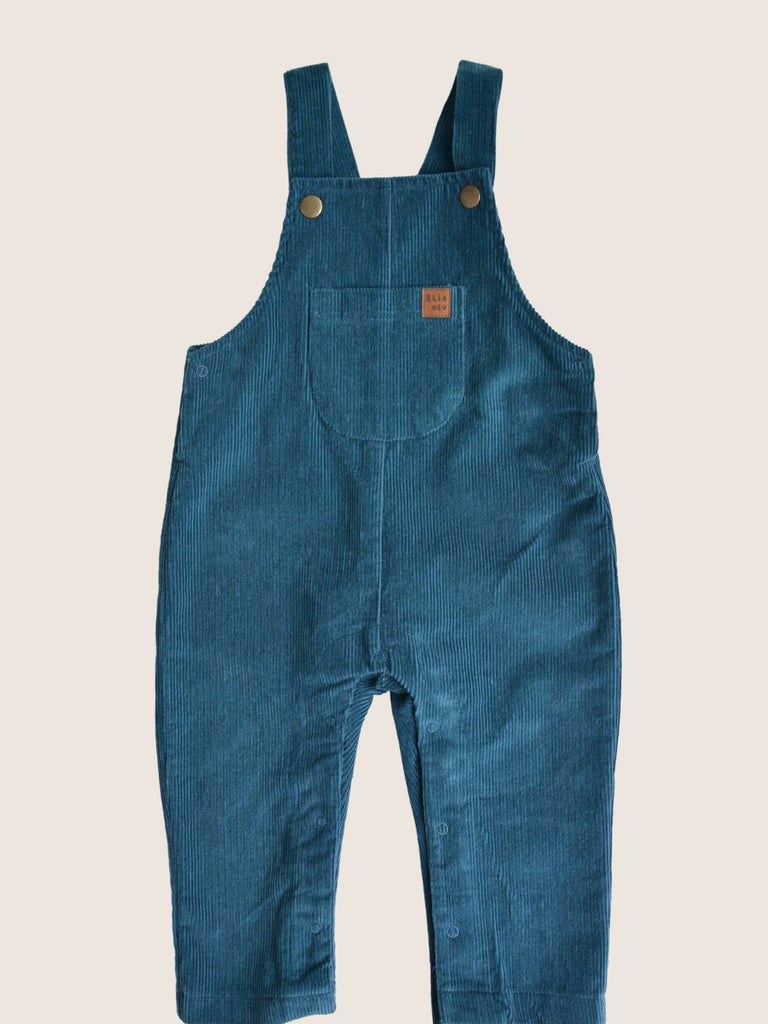 Cotton Corduroy Overalls - Blue